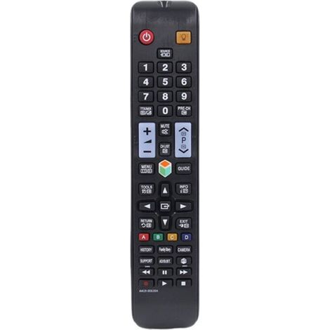Télécommande - Infrarouge - Pour Samsung Smart TV - Modèle AA59-00638A - 2 Piles AAA Requises - Noir (1/5)