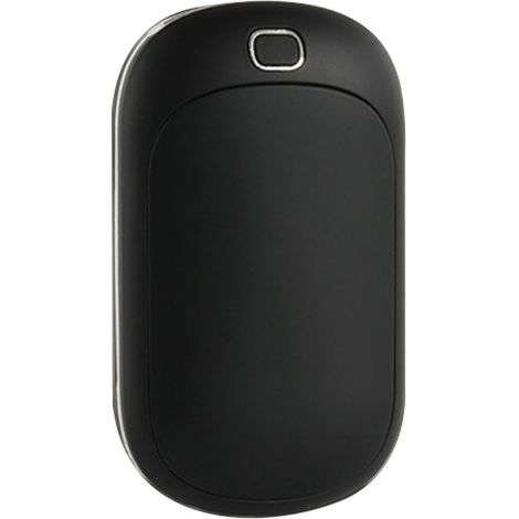 Chauffe-mains rechargeable USB, mini chauffe-mains portable noir, chargeur et batterie externe, pour hommes. (1/5)
