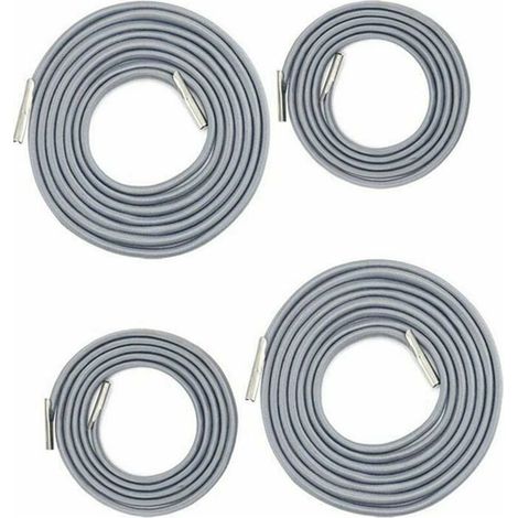 Remplacement Corde Élastique Universelle pour Fauteuil Relax, Chaise Longue, Zero Gravity Chaise Pliante, Fauteuil Relax Bungee (2 x 2.2m+2 x 1.4m gris foncé)LO-Ron (1/4)