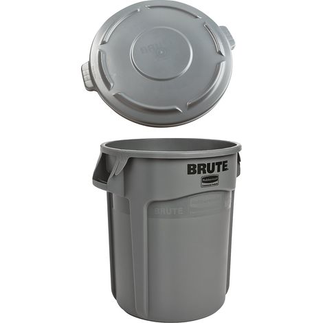 Rubbermaid, Conteneur universel BRUTE® à couvercle rond, (1/2)