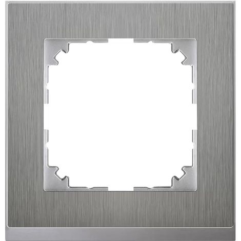 Merten Decor-Rahmen 1-fach Edelstahl/aluminium MEG4010-3646 (1/2)