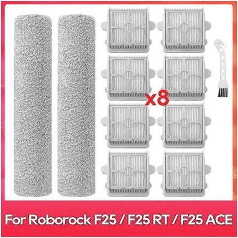 Accessoires pour Roborock F25 / F25 LT / F25 RT / F25 ACE / F25 ALT / F25 Combo / F25 ACE Combo : rouleau de filtre et brosse souple (1/5)