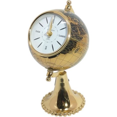 Globe Design Table Clock - L27 x W15 x H19 cm