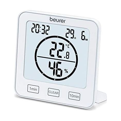 Beurer HM 22 Termohigrómetro blanco con pantalla grande (1/5)