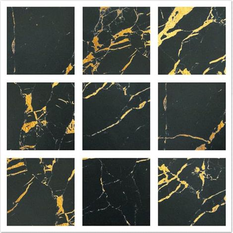 Lot de 40 autocollants en PVC pour transfert de voiture Motif mosaïque Mur Étanche Cuisine Salle de Bains Carrelage Mur Autocollant Art Décoration de La Maison 10 x 10 cm (Le Noir) (1/5)