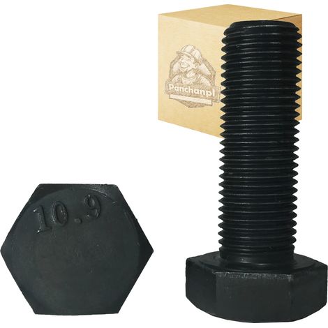 Tornillo hexagonal DIN933 KL.10.9 M8X20, 100 unidades.