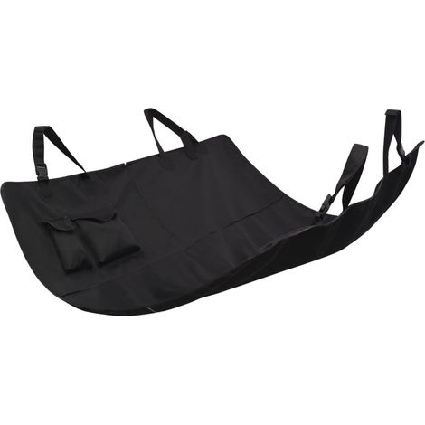 Pet Rear Car Seat Cover 148x142 cm Black vidaXL