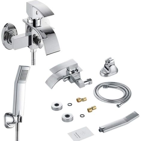 Grifo de baño cascada con alcachofa