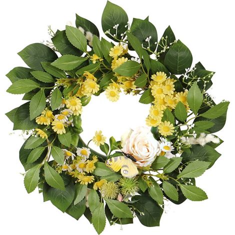Guirlande Eucalyptus Artificielle - 30 Cm De Diamètre - Décoration Mur Porte Fenêtre Jardin Intérieur - 1 Pièce (1/5)