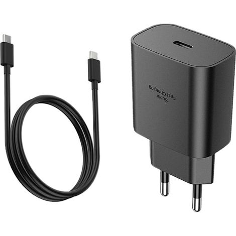 45-W-USB-Typ-C-Ladegerät, EU-Reiseadapter für Samsung Galaxy S24, S23, S22, S21 Ultra Plus, A25, A15, A53, A52, A14, iPhone Pixel (1/5)