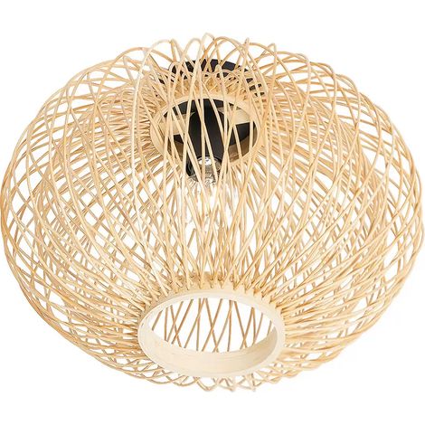 [NEUWERTIG] Lindby Solvira Deckenlampe Deckenleuchte Deckenlicht Leuchte Bambusgeflecht R711 B-Ware