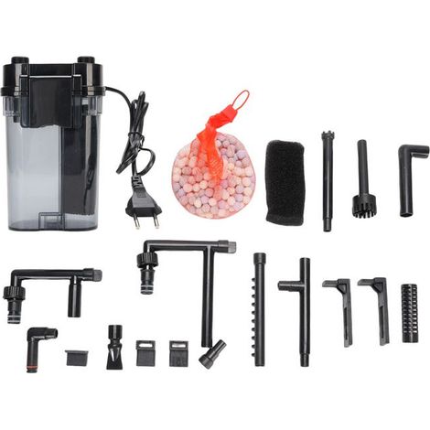 BelleRise - Filtre aquarium suspendu – 450 l/h 6 W – ultra-silencieux – pour aquarium jusqu’à 120 L 12×8×19 cm (1/5)