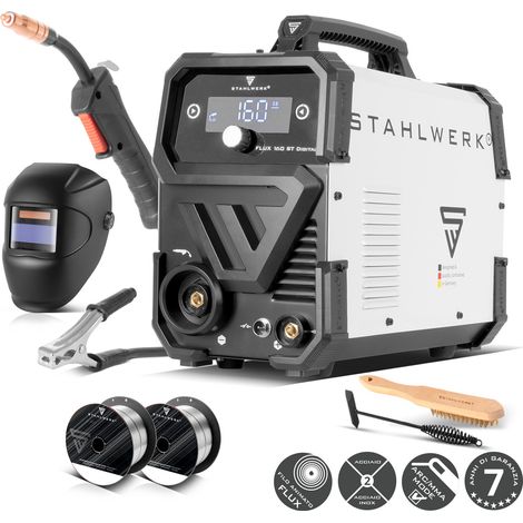 STAHLWERK FLUX 160 ST Saldatrice digitale con attrezzatura completa da 160 A (1/5)