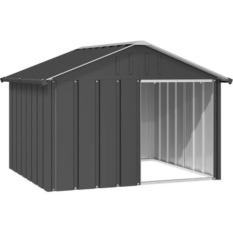 Cuccia per cani 116,5 x 103 x 81,5 cm acciaio zincato antracite 020043436