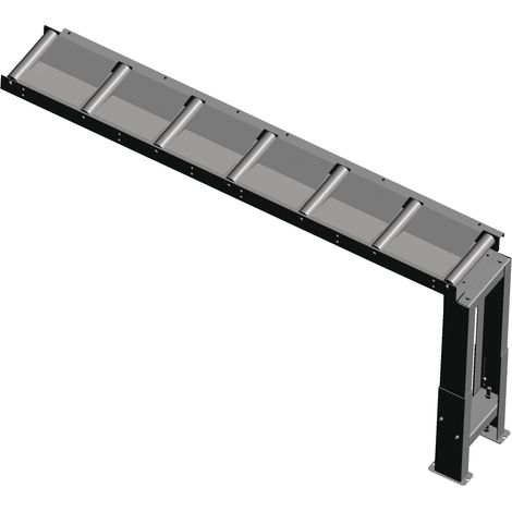 Convoyeur à rouleaux d'entrée / de sortie 2000 x 290 mm Metallkraft RB2000290 (1/2)
