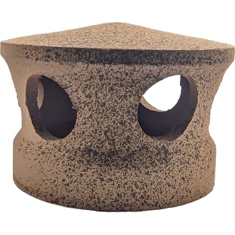 Lanterne rouge-noir Chapeau Ventilation tuile douille Passage d 150 mm