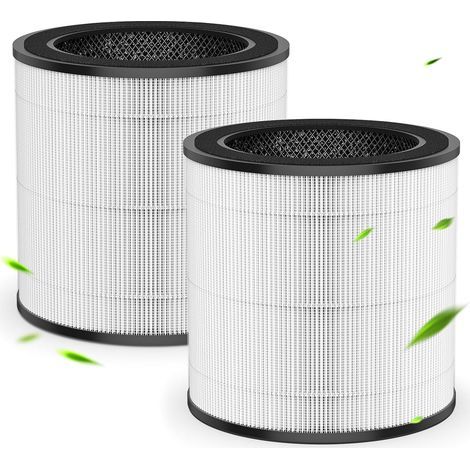 2 Pièce Filtre de Rechange FY0194/30, FY0293/30, Compatibles avec Filtre de Remplacement Philips pour Purificateur d'Air Série 800 AC0830/10, AC0820/10, AC0819/10 et AC0951/13, H13 True HEPA Charbon (1/5)