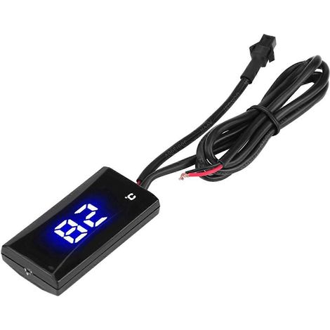 Digitales Motorrad-Thermometer, Wassertemperaturanzeige, blaues Licht
