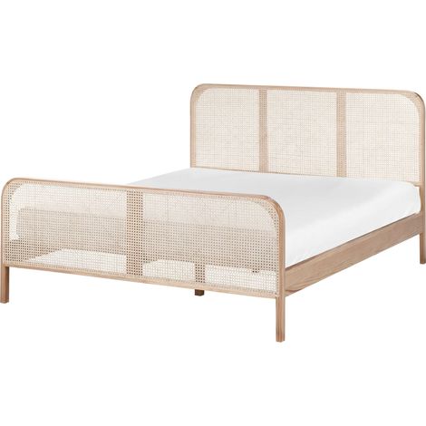 Bed Pine Wood GONFARON 160 x 200 cm (EU King Size) Light Brown