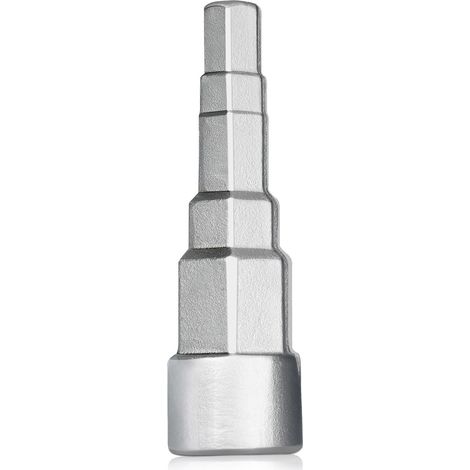CSPARTV 1/2" Stufenratschenschlüssel mit 5 Positionen: 3/8", 1/2", 3/4", 1-1/4" Universalschlüssel für Ventilarmaturen in Sanitär- und Heizungsanlagen (1/5)
