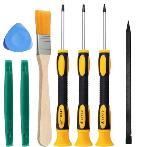 Kit De Démontage - Tournevis Torx T6 T8H T10H - Pour Console Ps4 Ps3 Ps5 Xbox 360 Xbox One - 8 Pièces (1/5)