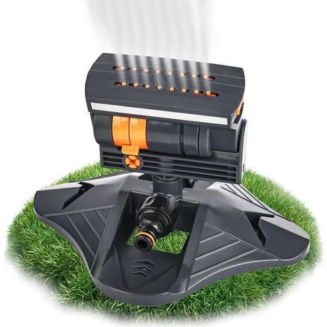 Rasensprenger mit 16 Düsen und automatischer Oszillation für die Gartenbewässerung, quadratischer Sprenger für die Bewässerung von Rasenflächen und Oberflächen (1/5)