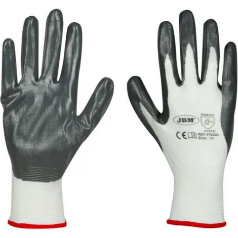 JBM 51634 x 12Uds GANTS PAUME RENFORCE NITRILE T.9 (1/2)