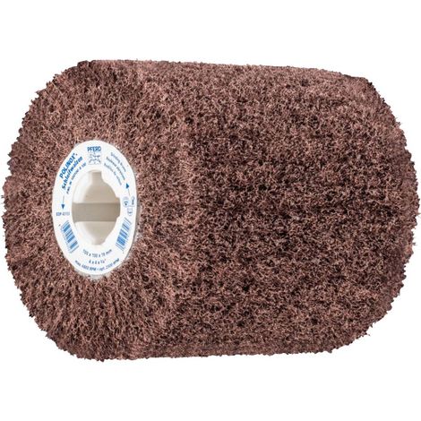 PFERD 44641010 Rullo abrasivo in fibra di nylon POLINOX Ø 100 x 100 mm scanalatura 19 mm A 100 per levigatura fine e fi (1/3)