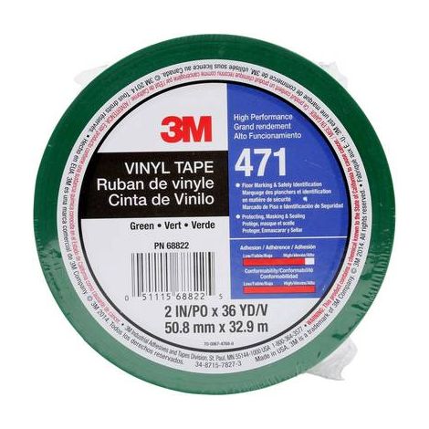 3M Rubans adhésifs en PVC doux, Couleur: GREEN (1/3)