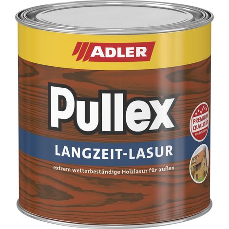 Adler Pullex Langzeit Lasur - Holzlasur Außen Wetterfest - kein Abblättern bei Witterung und Schutz gegen Bläue- und Schimmelbefall, Kiefer 750ml (1/3)