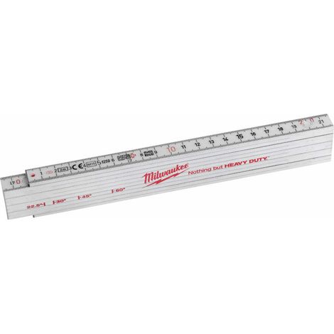 MILWAUKEE Gliedermaßstab Kunststoff 2 Meter weiß (10 Glieder) Zollstock-'4932459301' (1/5)