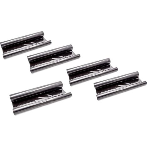 vhbw 5-Pack Thermal Fax Ribbon compatible with Panasonic KX-PM-210, KX-FP 330 Fax Machine - Compatible Fax Roll 50 m Without Chip