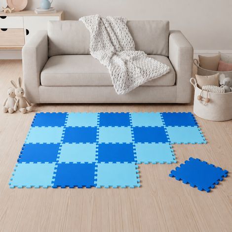 18 Piezas Alfombra Puzzle para Bebés y Niños - 30x30 Suelo Goma EVA Tapete Juego (1/5)