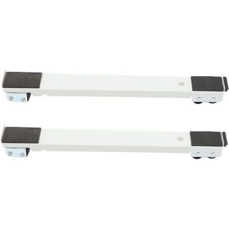 1 soporte de lavadora, rodillo de refrigerador, soporte de electrodoméstico con cierre único, soporte portátil de electrodoméstico en hojalata (1/4)
