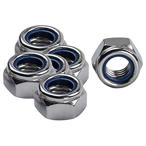 M12 en acier inoxydable 304 autobloquant Nylock Nylon Insert hexagonale Écrous de verrouillage (1/4)