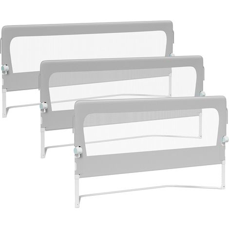 TolleTour 3X Barrera plegable para cama de bebé/niño Oxford Ángulo 180° con correa adicional para fijación 1x150 cm, 2x180 cm (1/5)