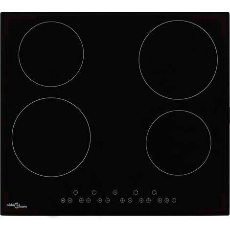 vidaXL Piano Cottura in Ceramica con 4 Zone e Controlli Touch 6000 W (1/5)
