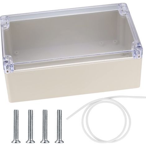 Boîte de Jonction électrique Extérieur IP67, Boîtier de Dérivation Imperméable, Couvercle Transparent Boîtier de Distribution Électrique Projet Plastique (1/5)