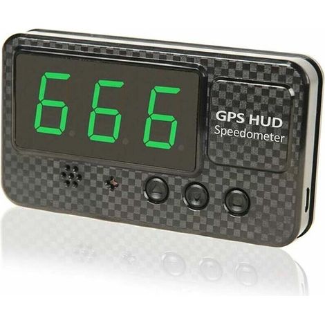 Compteur de vitesse numérique GPS universel C60 5,5 pouces, affichage tête haute, avertissement de vitesse, avertissement de fatigue du conducteur, projecteur de pare-brise pour tous les véhicules, vé (1/4)