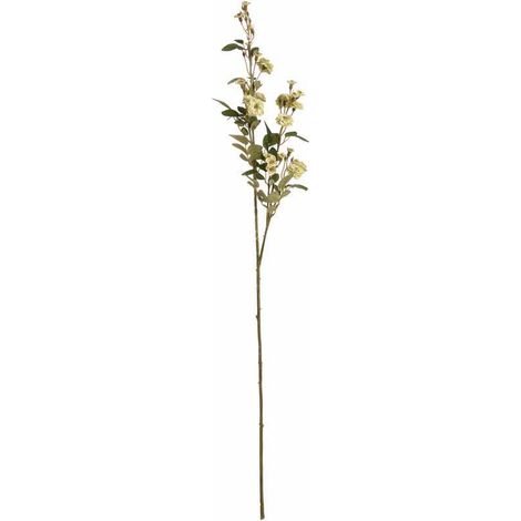 Wild Meadow Rose Artificial Flower - Fabric/Plastic - L15 x W15 x H74 cm - Green