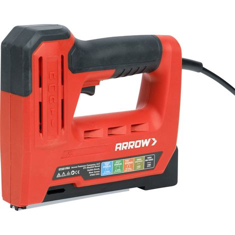 Arrow Elektro-Handtacker ET501F 5 in 1 für Klammern, Kabelklammern & Nägel (1/3)