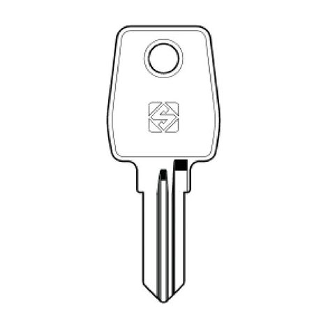 CHIAVE PIATTA LEF LF57 SILCA - OTTONE NICHELATO- 10 pezzi