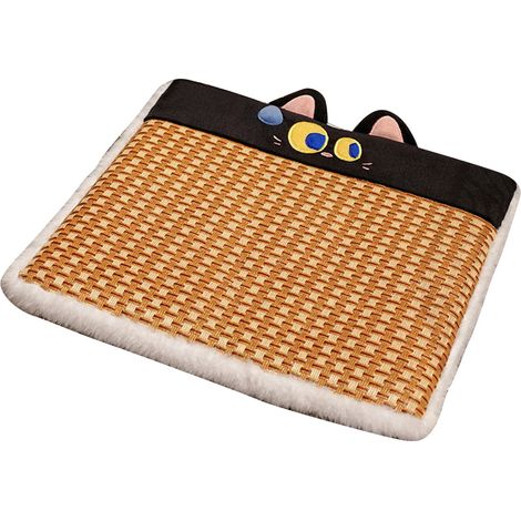 Coussins de chaise d'été doux et respirants à motifs de dessins animés, avec dessous antidérapants, adaptés au bureau et à la voiture. Marque Black Cat. (1/5)