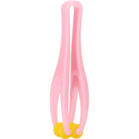 Rouleau massage doigts articulations anti-stress soulagement douleur main portable PP circulation sanguine rose (1/5)