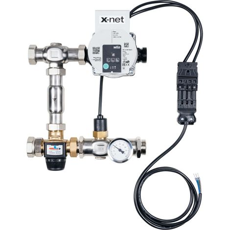 Kermi x-net Regelstation Standard 1" komplett elektrisch verdrahtet