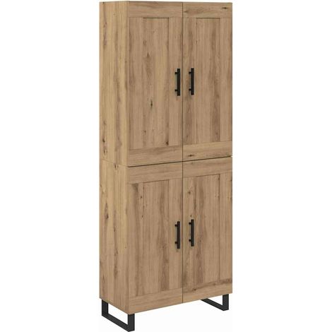 Highboard Artisan-Eiche 69,5 x 34 x 180 cm Holzwerkstoff vidaXL