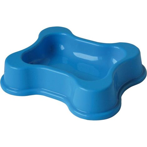 ciotola Small: Ciotola in plastica a forma di osso per cani e gatti