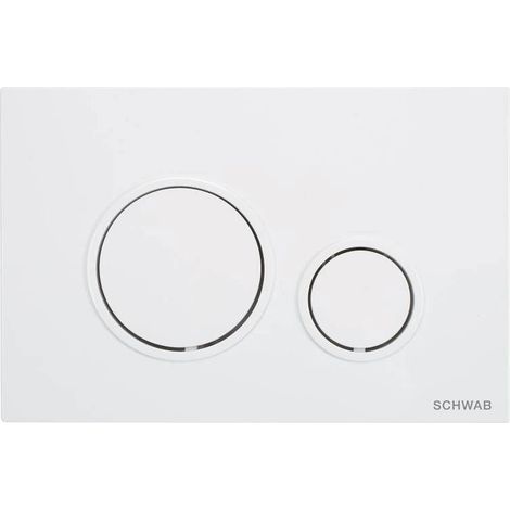 FLUIDMASTER Placca Schwab Vela Doppio Scarico Bianco (1/5)