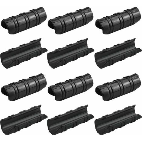 12 Pcs Serre Clips 25mm Clips Serre de Jardin Résistance aux Températures Elevées Fixation Bache Serre Durable Facile a Utiliser pour Fixation Serre Bannière Tuyau Jardin Films - Noir-LIAIKI (1/5)