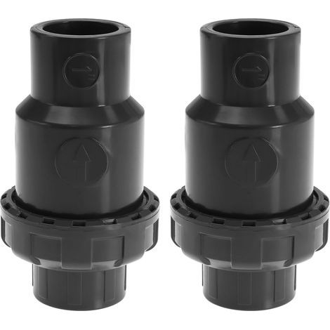 CSPARKV Lot de 2 clapets anti-retour intérieurs de 32 mm pour tuyau anti-retour en PVC gris (1/5)